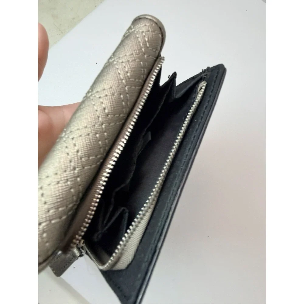 Liz Clairborne Gray Pewter Trifold Wallet New With Tags #2